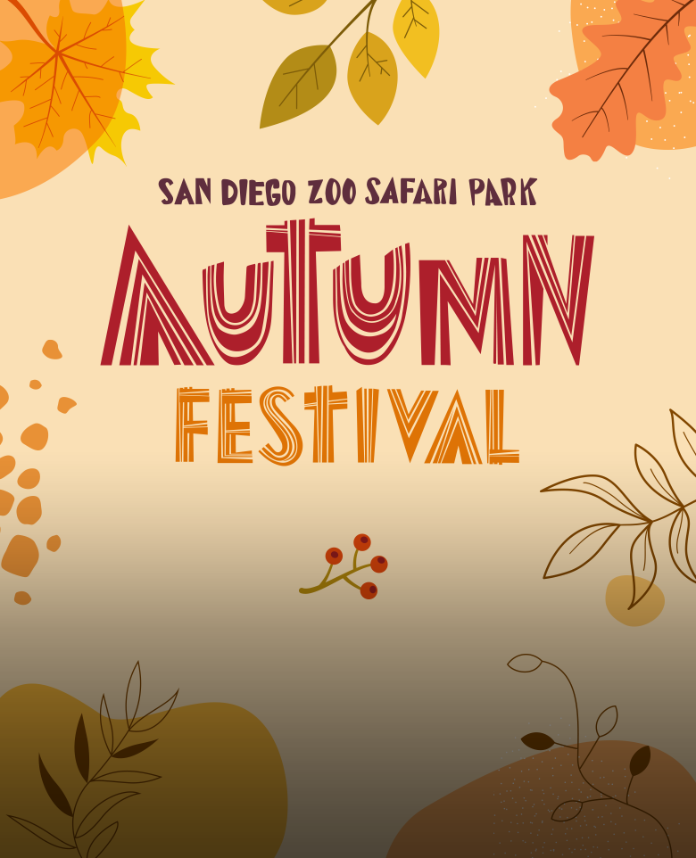 San Diego Zoo Safari Park Autumn Festival Banner
