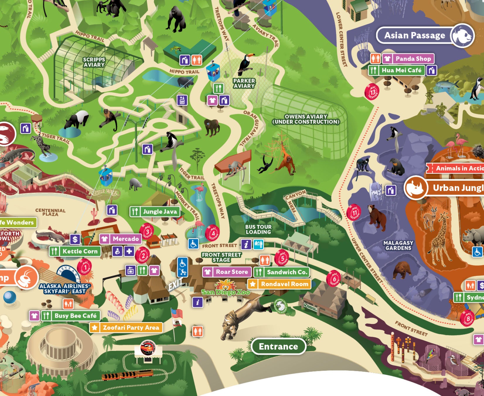 San Diego Zoo map
