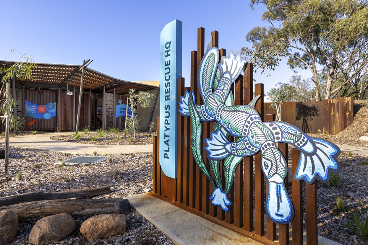 Exterior of the Platypus Rescue HQ in Dubbo