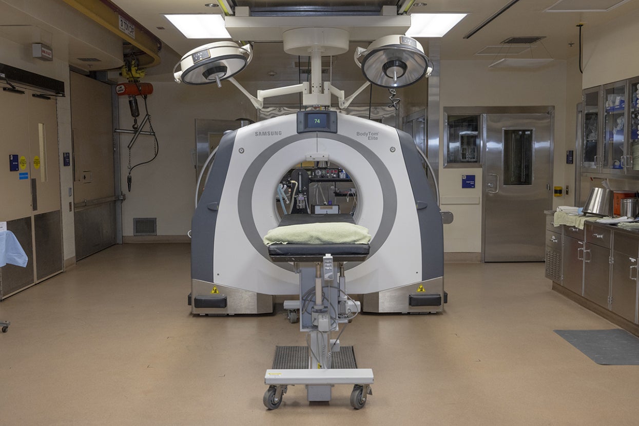 A CT scanner in Harter hospital