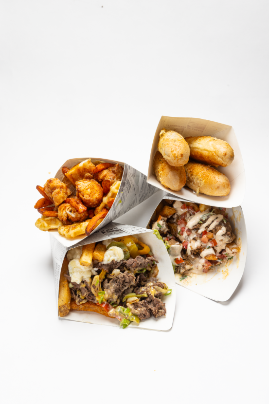 Cones of food