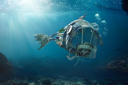 plastic in water